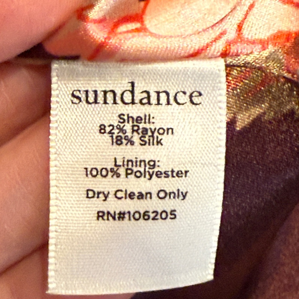 Sundance Beau Green Velvet Silk Blend Lined Floral Blazer Size 2 - Picture 12 of 12